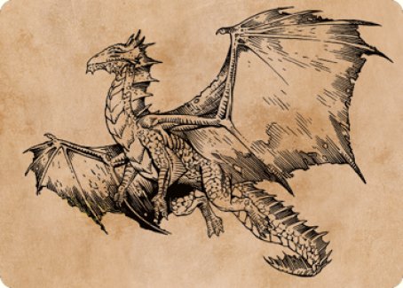 Ancient Bronze Dragon Art Card (58) [Commander Legends: Battle for Baldur's Gate Art Series] | Gauntlet Hobbies - Angola