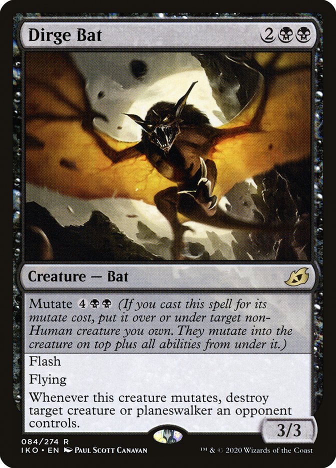 Dirge Bat [Ikoria: Lair of Behemoths] | Gauntlet Hobbies - Angola