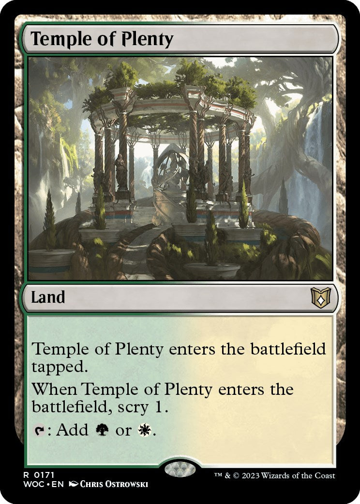 Temple of Plenty [Wilds of Eldraine Commander] | Gauntlet Hobbies - Angola