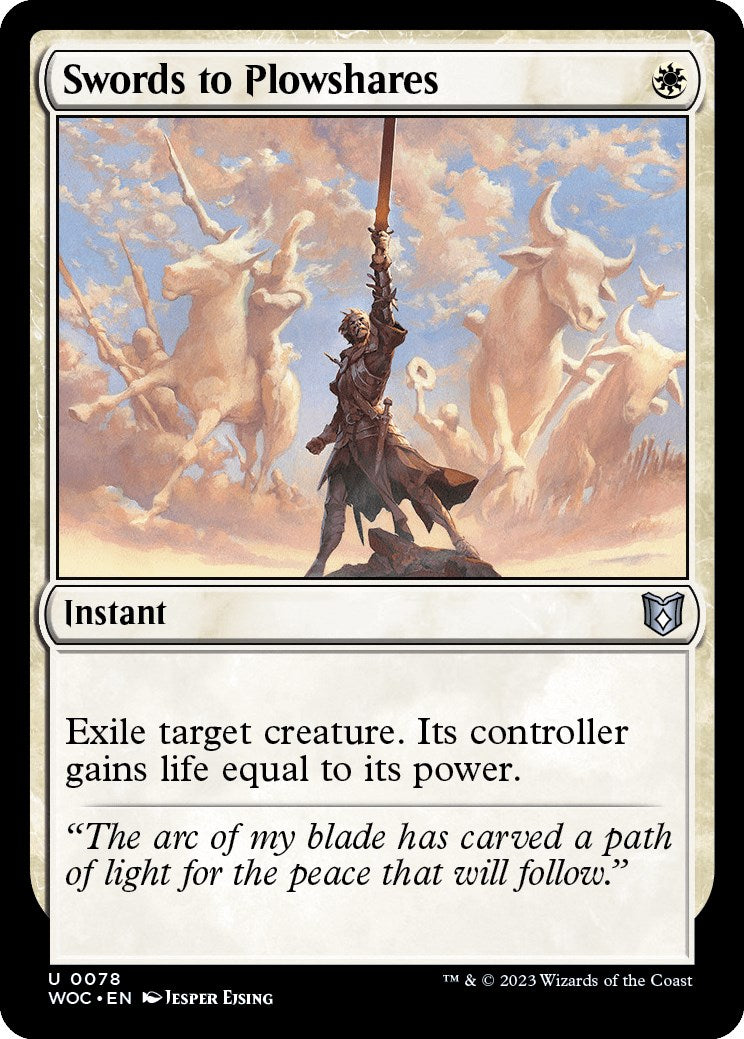 Swords to Plowshares [Wilds of Eldraine Commander] | Gauntlet Hobbies - Angola