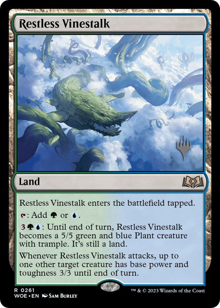 Restless Vinestalk (Promo Pack) [Wilds of Eldraine Promos] | Gauntlet Hobbies - Angola