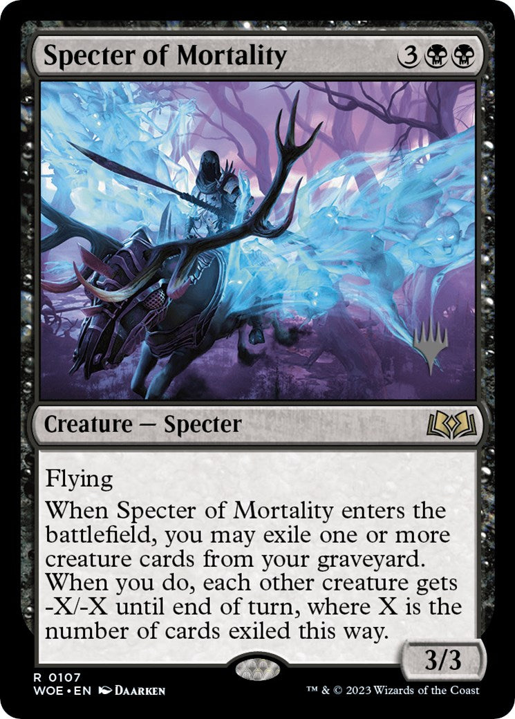 Specter of Mortality (Promo Pack) [Wilds of Eldraine Promos] | Gauntlet Hobbies - Angola