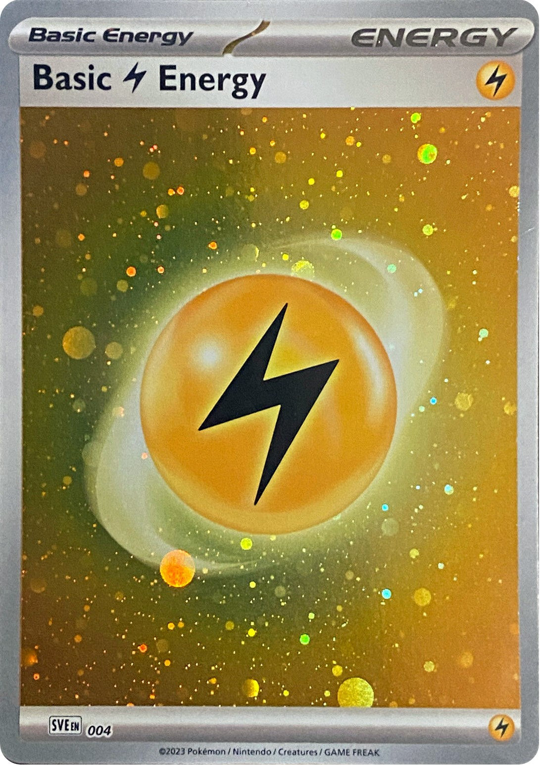 Basic Lightning Energy (004) (Cosmos Holo) [Scarlet & Violet: Base Set] | Gauntlet Hobbies - Angola