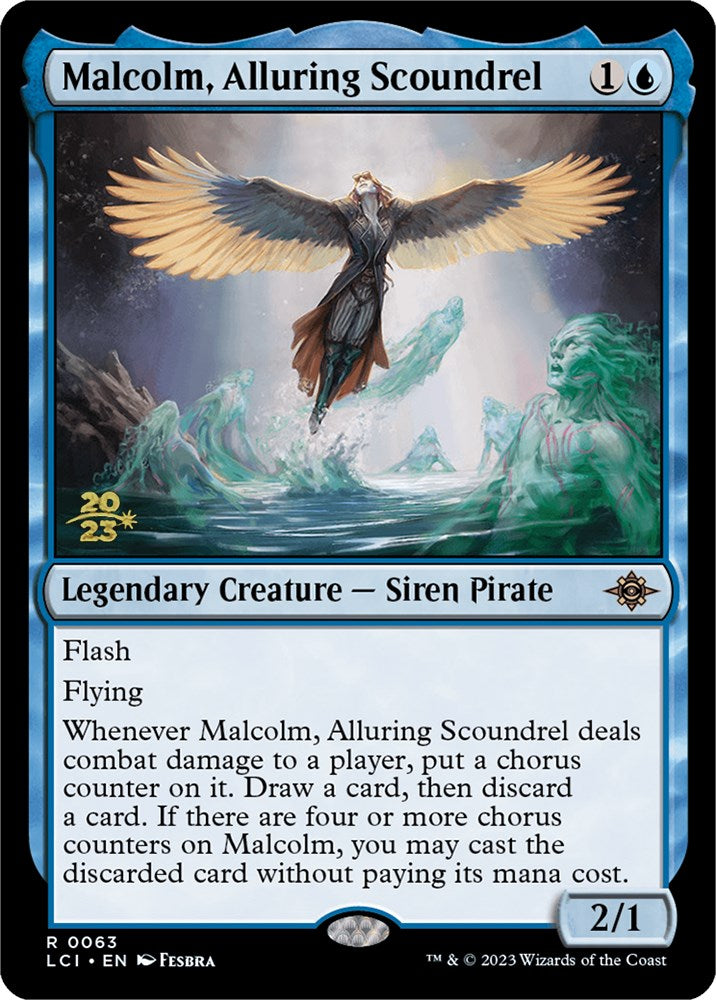 Malcolm, Alluring Scoundrel [The Lost Caverns of Ixalan Prerelease Cards] | Gauntlet Hobbies - Angola