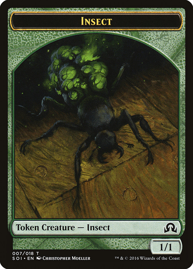 Insect Token [Shadows over Innistrad Tokens] | Gauntlet Hobbies - Angola