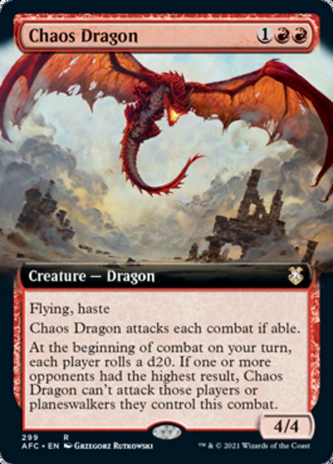 Chaos Dragon (Extended) [Dungeons & Dragons: Adventures in the Forgotten Realms Commander] | Gauntlet Hobbies - Angola