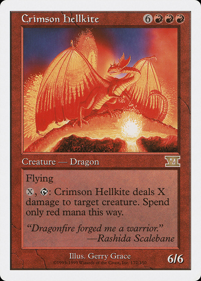 Crimson Hellkite [Classic Sixth Edition] | Gauntlet Hobbies - Angola