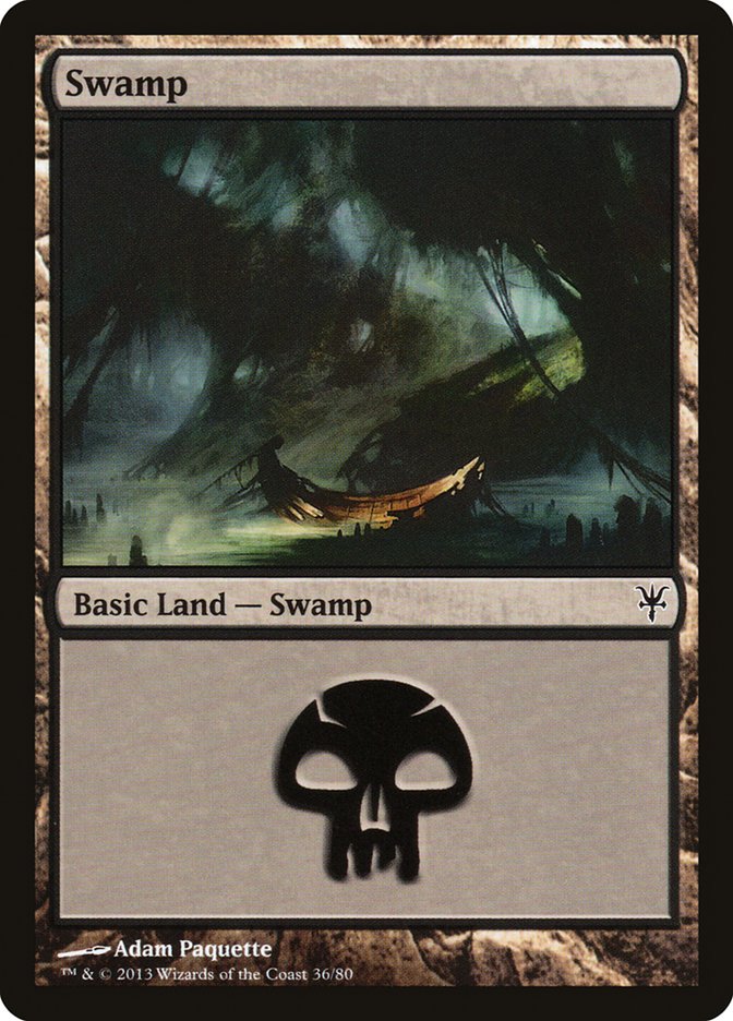 Swamp (36) [Duel Decks: Sorin vs. Tibalt] | Gauntlet Hobbies - Angola