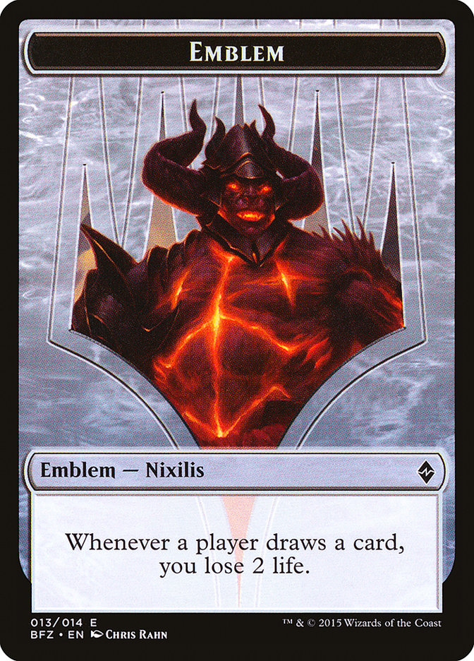 Ob Nixilis Reignited Emblem [Battle for Zendikar Tokens] | Gauntlet Hobbies - Angola