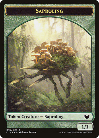 Elephant // Saproling Double-Sided Token [Commander 2015 Tokens]