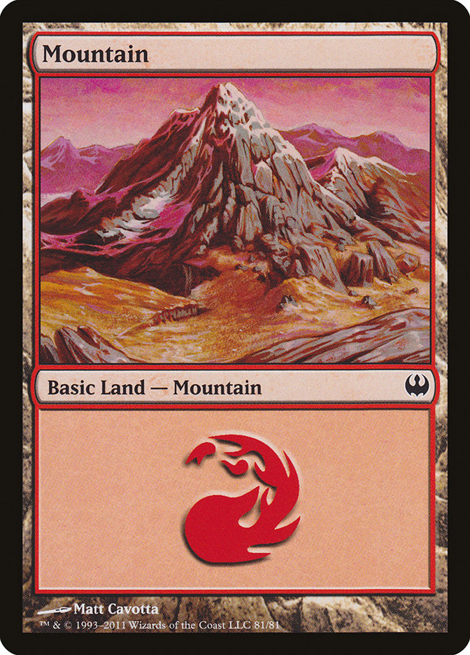 Mountain (81) [Duel Decks: Knights vs. Dragons] | Gauntlet Hobbies - Angola