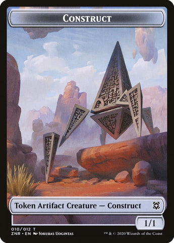 Angel Warrior // Construct Double-sided Token [Zendikar Rising Tokens]