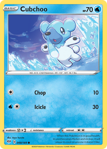 Cubchoo (048/189) [Sword & Shield: Darkness Ablaze]