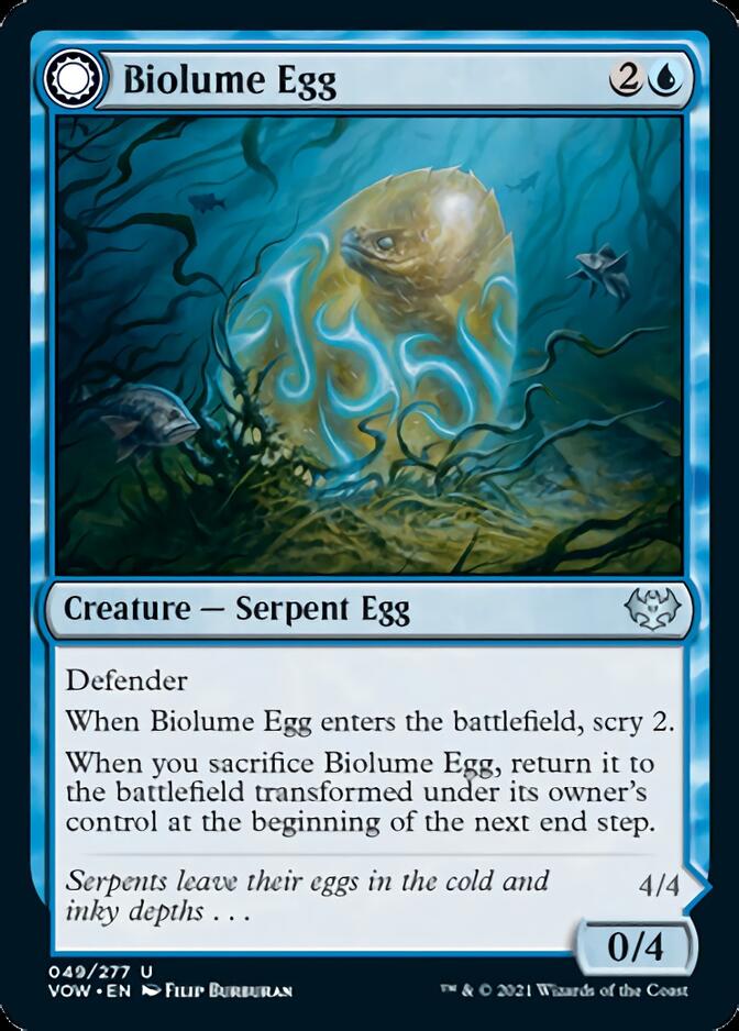 Biolume Egg // Biolume Serpent [Innistrad: Crimson Vow] | Gauntlet Hobbies - Angola
