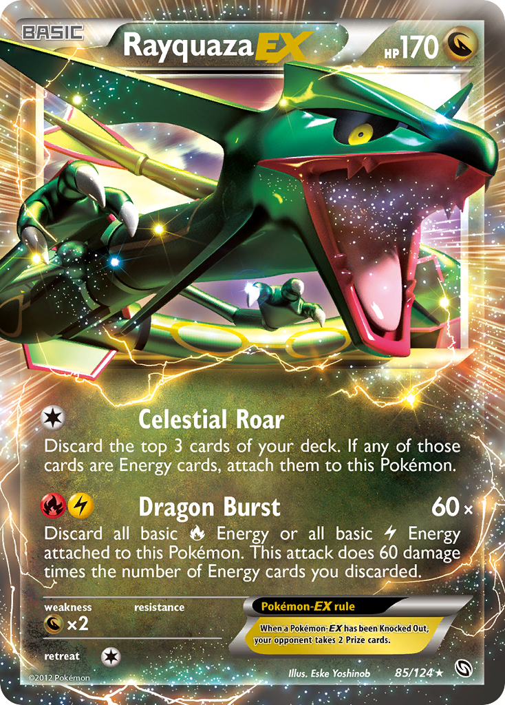 Rayquaza EX (85/124) [Black & White: Dragons Exalted] | Gauntlet Hobbies - Angola