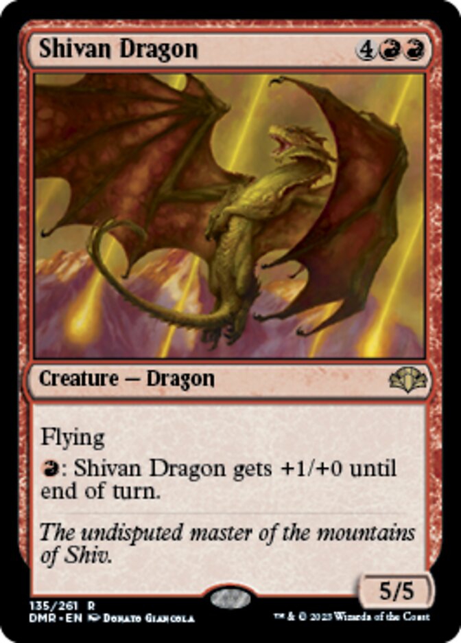 Shivan Dragon [Dominaria Remastered] | Gauntlet Hobbies - Angola