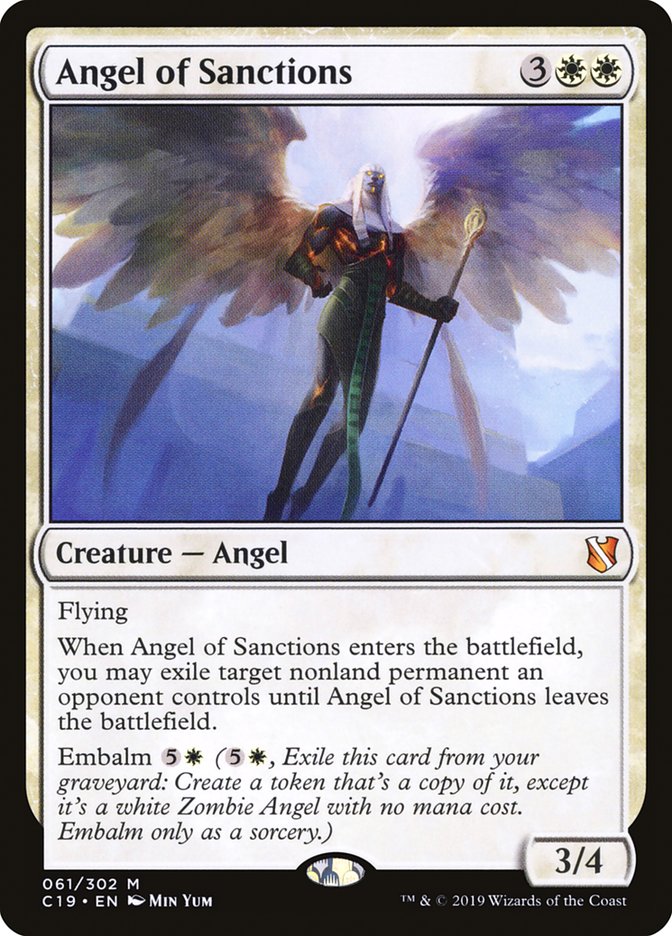 Angel of Sanctions [Commander 2019] | Gauntlet Hobbies - Angola
