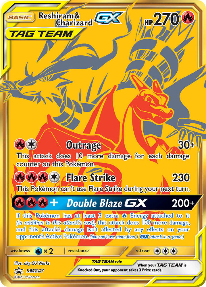 Reshiram & Charizard GX (SM247) (Jumbo Card) [Sun & Moon: Black Star Promos]