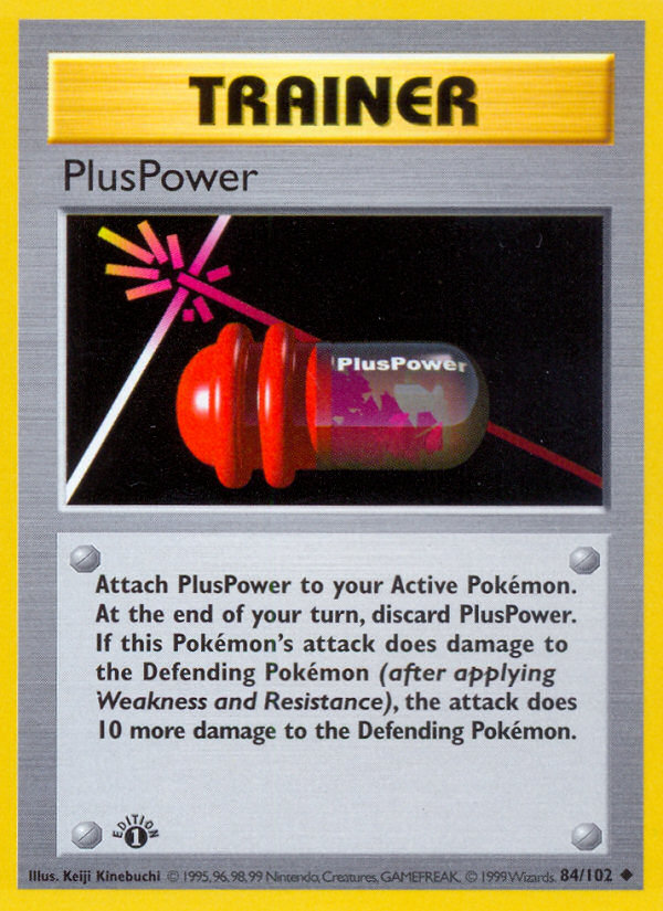 PlusPower (84/102) (Shadowless) [Base Set 1st Edition] | Gauntlet Hobbies - Angola