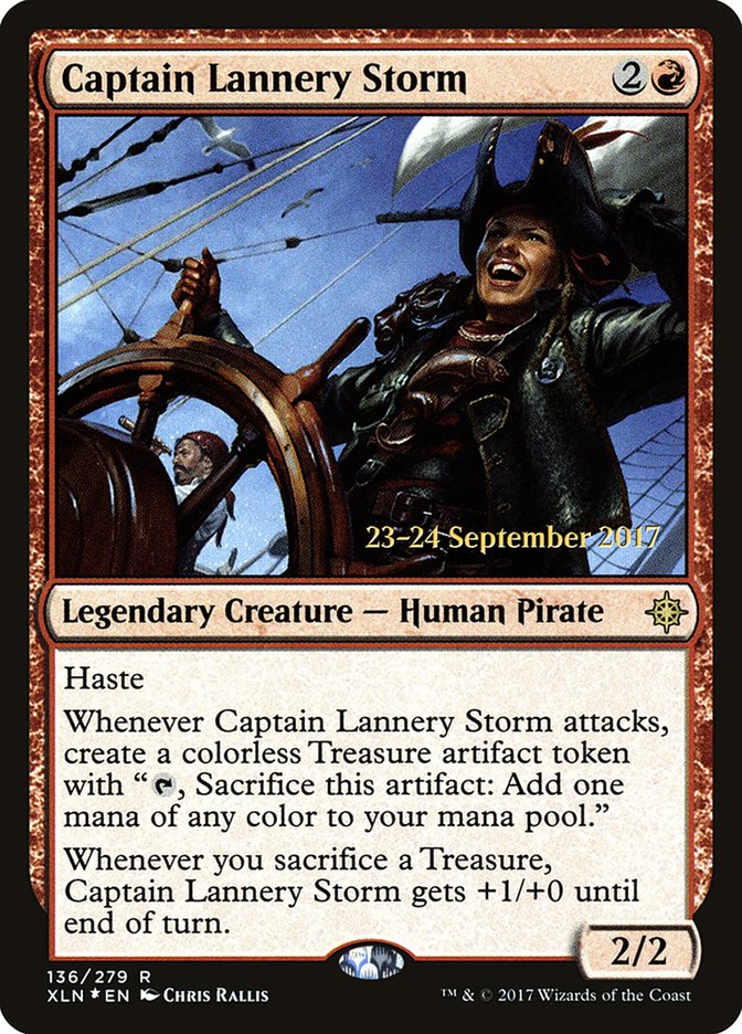 Captain Lannery Storm [Ixalan Prerelease Promos] | Gauntlet Hobbies - Angola
