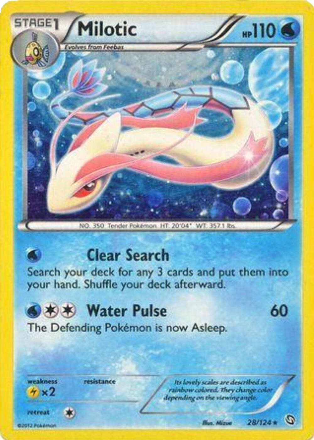 Milotic (28/124) (Cosmos Holo) [Black & White: Dragons Exalted] | Gauntlet Hobbies - Angola