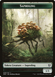 Beast // Saproling Double-sided Token [Zendikar Rising Commander]