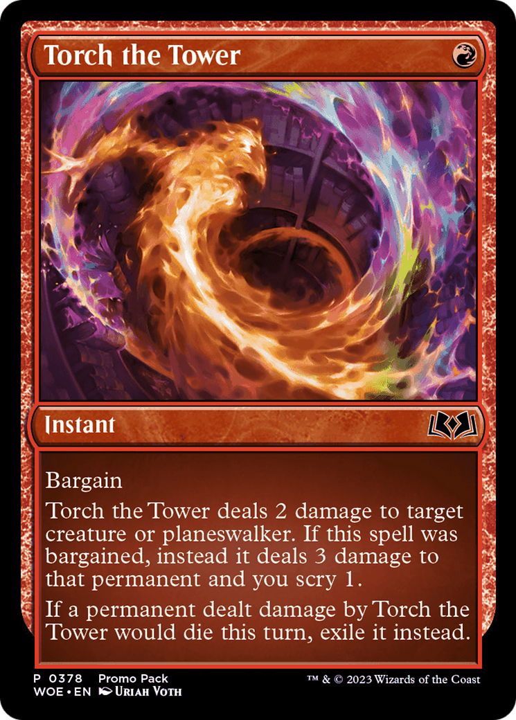 Torch the Tower (Promo Pack) [Wilds of Eldraine Promos] | Gauntlet Hobbies - Angola