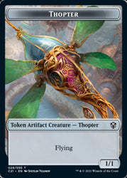 Golem (027) // Thopter Token [Commander 2021 Tokens]