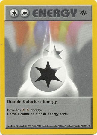 Double Colorless Energy (96/102) (Shadowless) [Base Set 1st Edition] | Gauntlet Hobbies - Angola