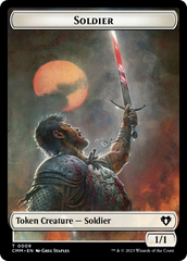 Copy (54) // Human Soldier Double-Sided Token [Commander Masters Tokens] | Gauntlet Hobbies - Angola