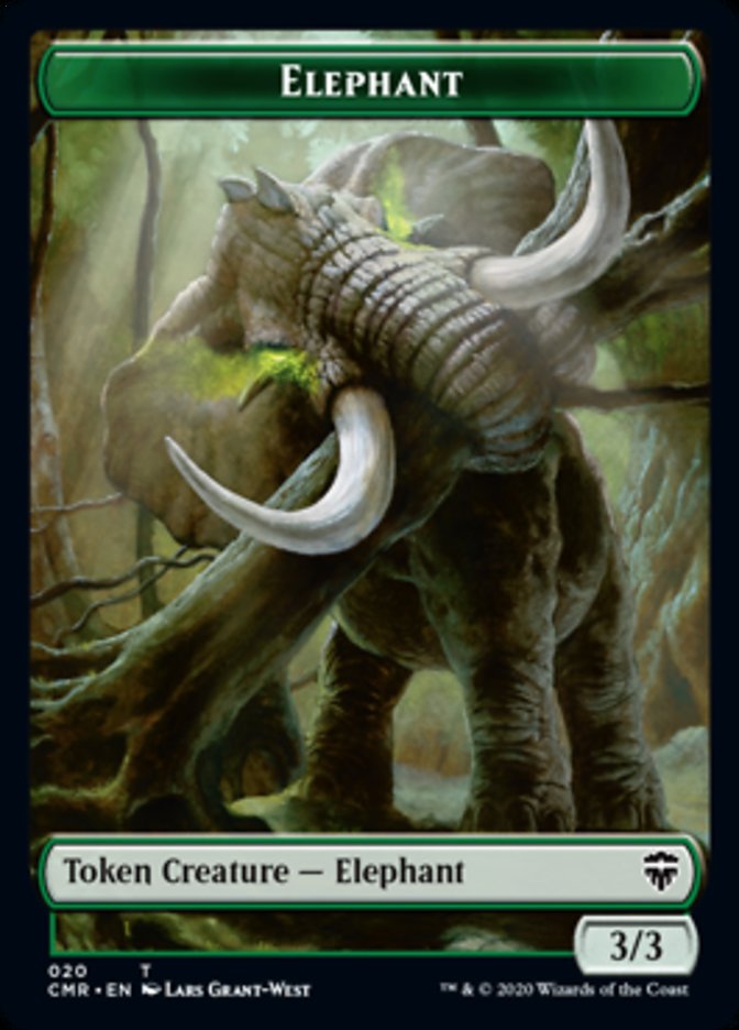 Beast (19) // Elephant Token [Commander Legends Tokens] | Gauntlet Hobbies - Angola