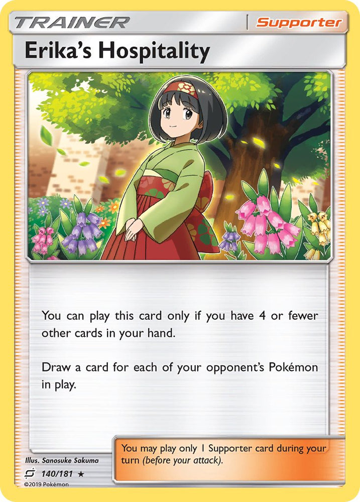 Erika's Hospitality (140/181) (Theme Deck Exclusive) [Sun & Moon: Team Up]