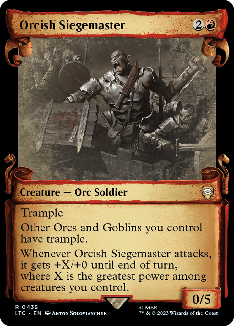 Orcish Siegemaster [The Lord of the Rings: Tales of Middle-Earth Commander Showcase Scrolls] | Gauntlet Hobbies - Angola