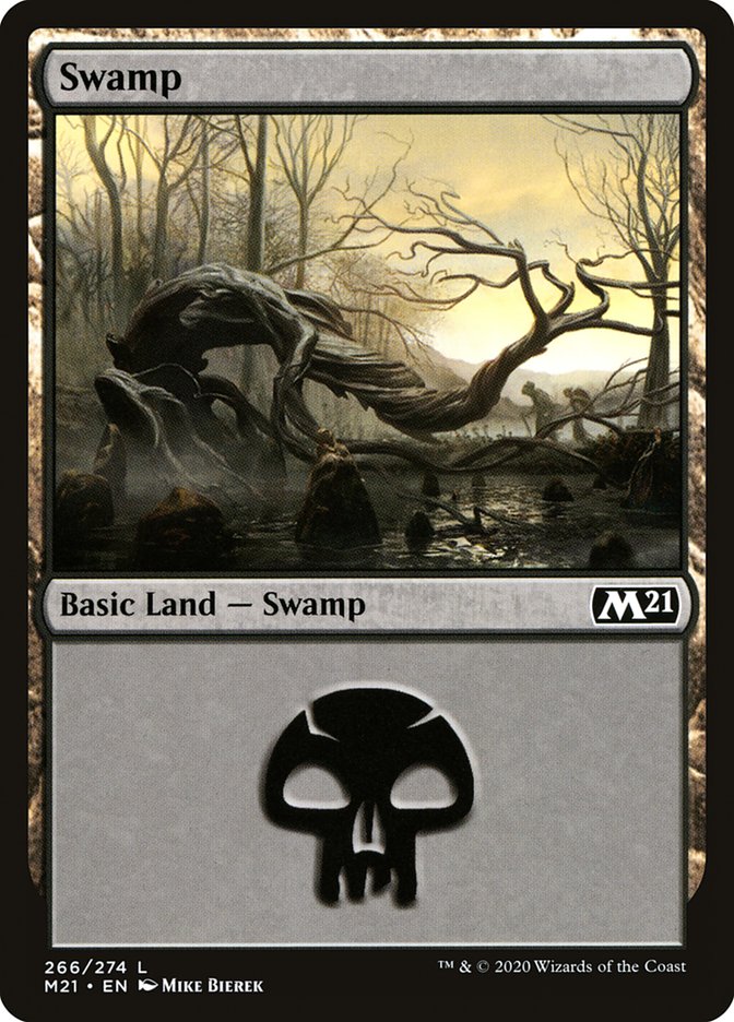 Swamp (266) [Core Set 2021] | Gauntlet Hobbies - Angola