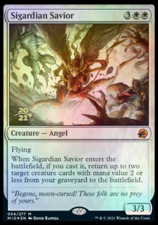 Sigardian Savior [Innistrad: Midnight Hunt Prerelease Promos] | Gauntlet Hobbies - Angola