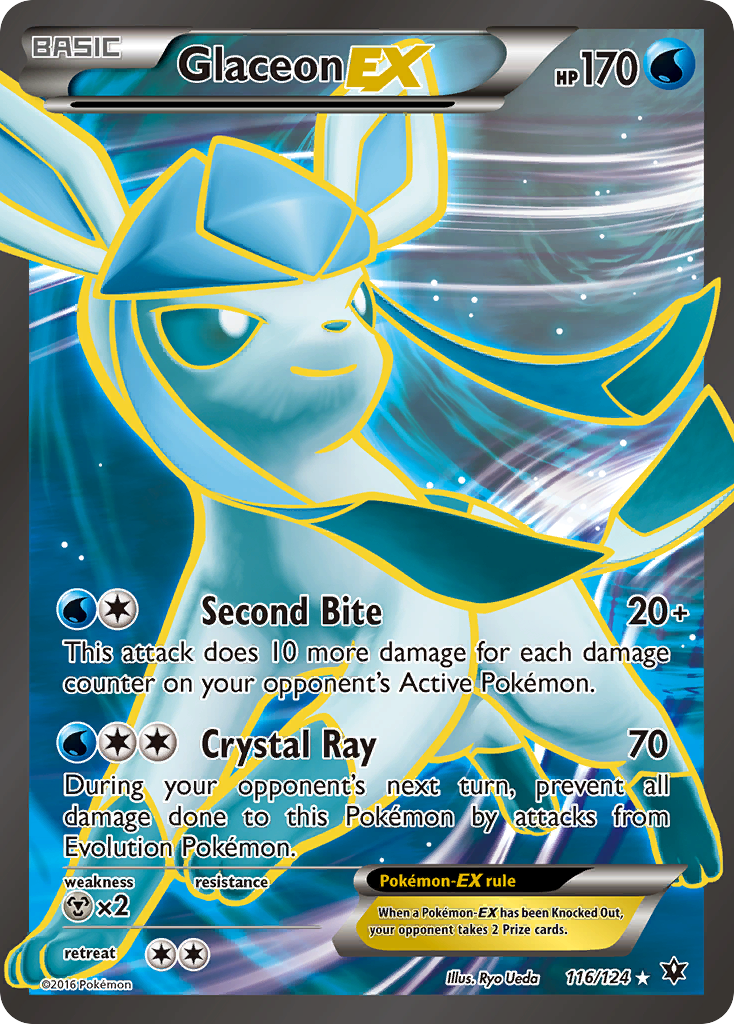 Glaceon EX (116/124) [XY: Fates Collide] | Gauntlet Hobbies - Angola