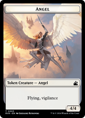 Elf Knight // Angel (0003) Double-Sided Token [Ravnica Remastered Tokens] | Gauntlet Hobbies - Angola