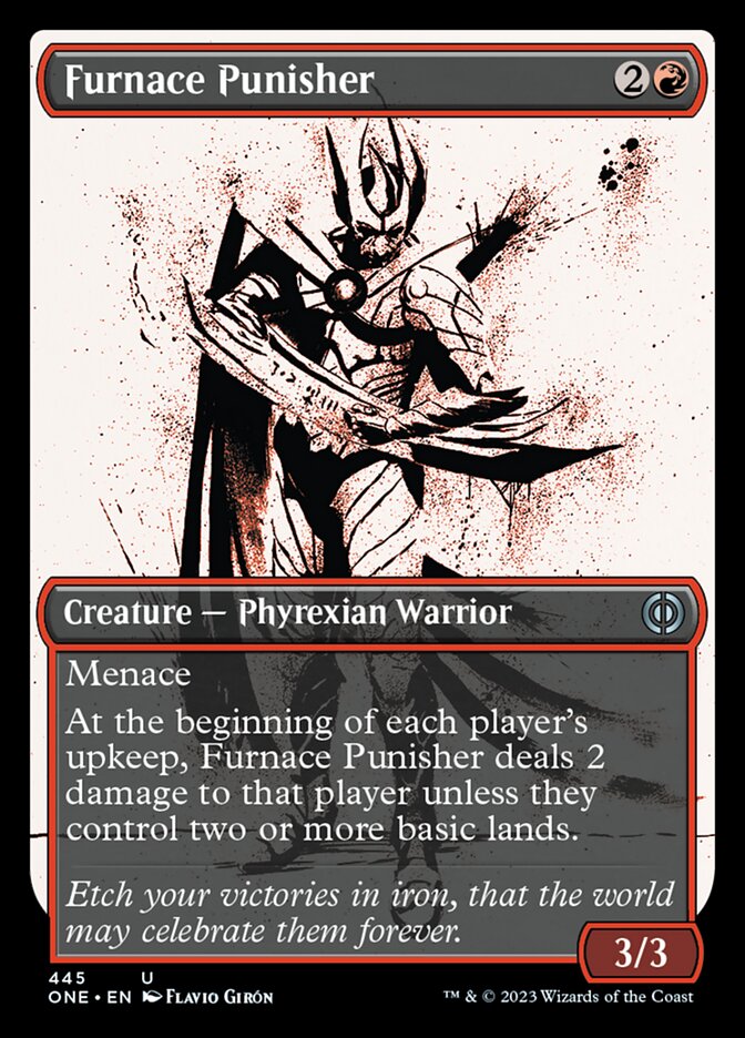Furnace Punisher (Showcase Ichor Step-and-Compleat Foil) [Phyrexia: All Will Be One] | Gauntlet Hobbies - Angola