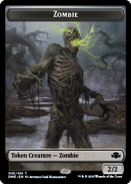 Zombie // Saproling Double-Sided Token [Dominaria Remastered Tokens] | Gauntlet Hobbies - Angola