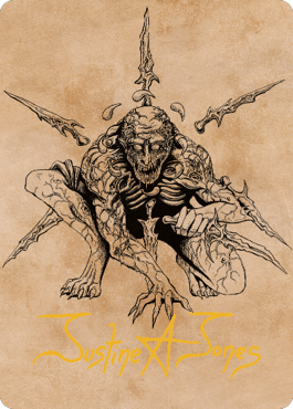 Bhaal, Lord of Murder Art Card (Gold-Stamped Signature) [Commander Legends: Battle for Baldur's Gate Art Series] | Gauntlet Hobbies - Angola