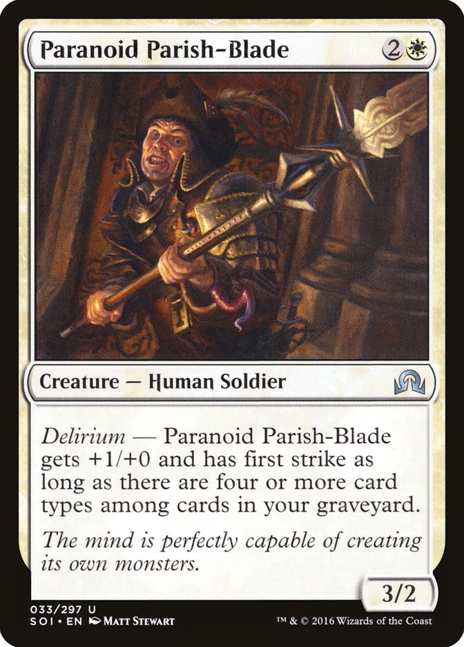 Paranoid Parish-Blade [Shadows over Innistrad] | Gauntlet Hobbies - Angola