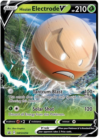 Hisuian Electrode V (SWSH294) (Jumbo Card) [Sword & Shield: Black Star Promos]