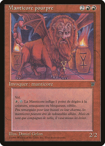 Crimson Manticore (French) - "Manticore pourpre" [Renaissance]