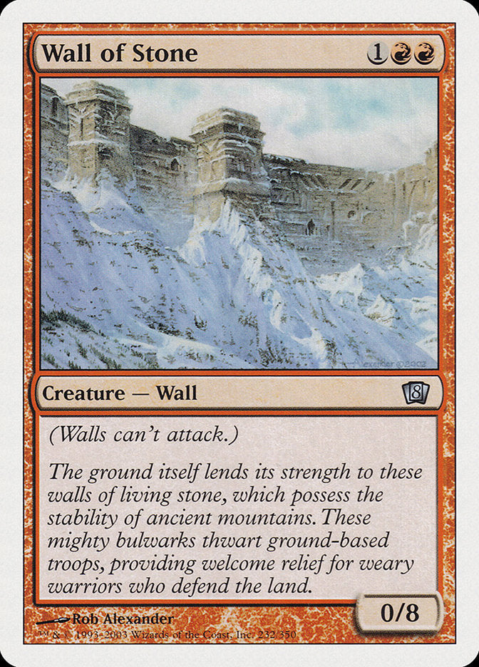 Wall of Stone [Eighth Edition] | Gauntlet Hobbies - Angola
