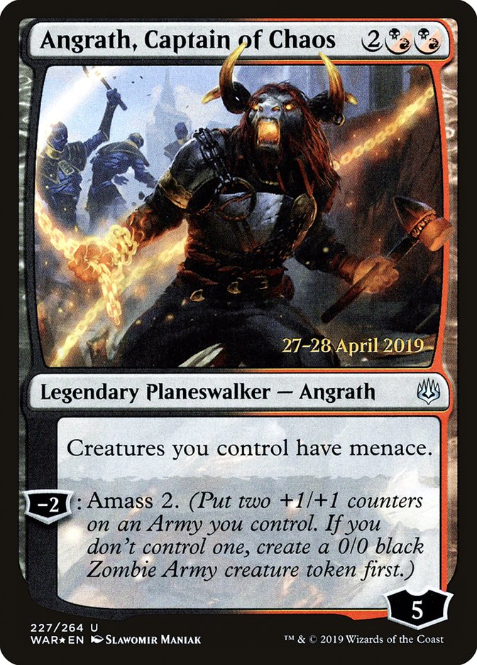 Angrath, Captain of Chaos [War of the Spark Prerelease Promos] | Gauntlet Hobbies - Angola