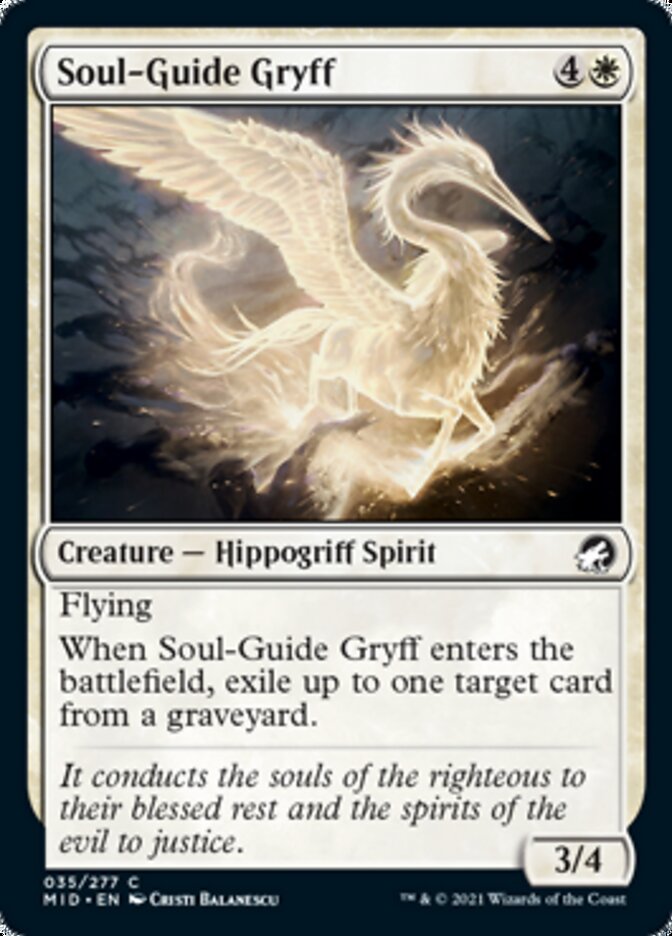 Soul-Guide Gryff [Innistrad: Midnight Hunt] | Gauntlet Hobbies - Angola