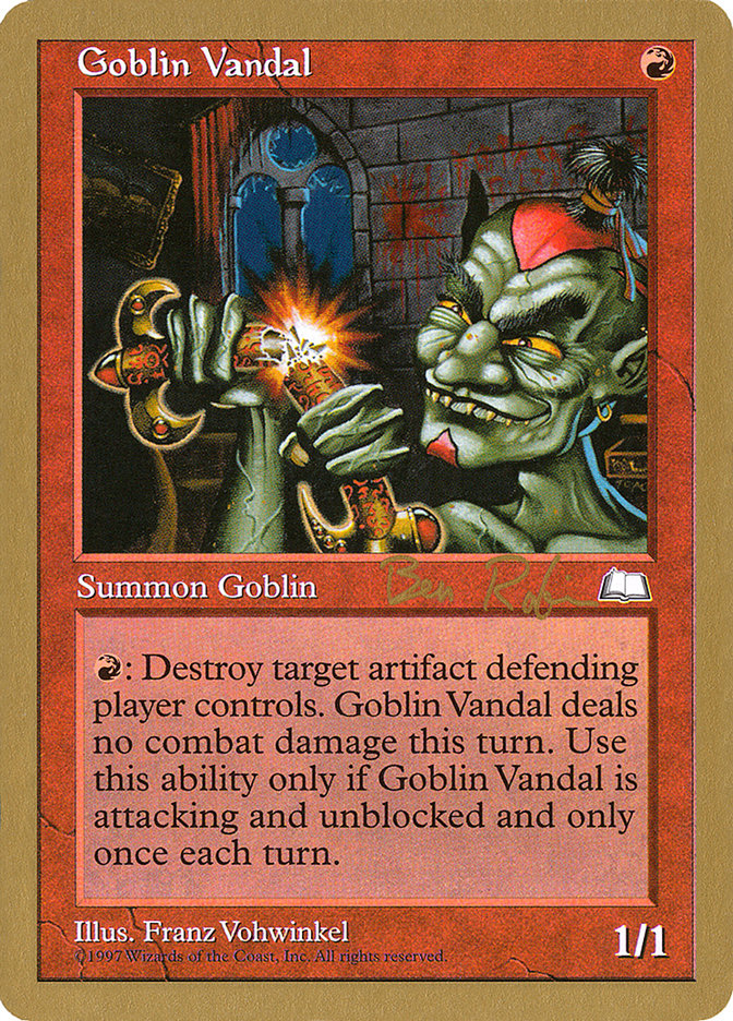 Goblin Vandal (Ben Rubin) [World Championship Decks 1998] | Gauntlet Hobbies - Angola