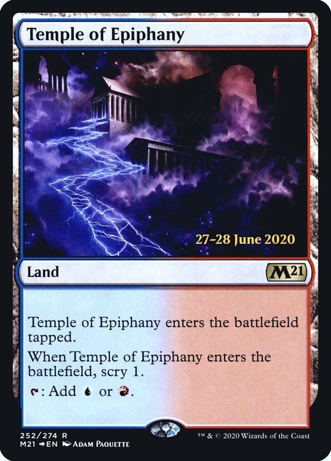 Temple of Epiphany [Core Set 2021 Prerelease Promos] | Gauntlet Hobbies - Angola