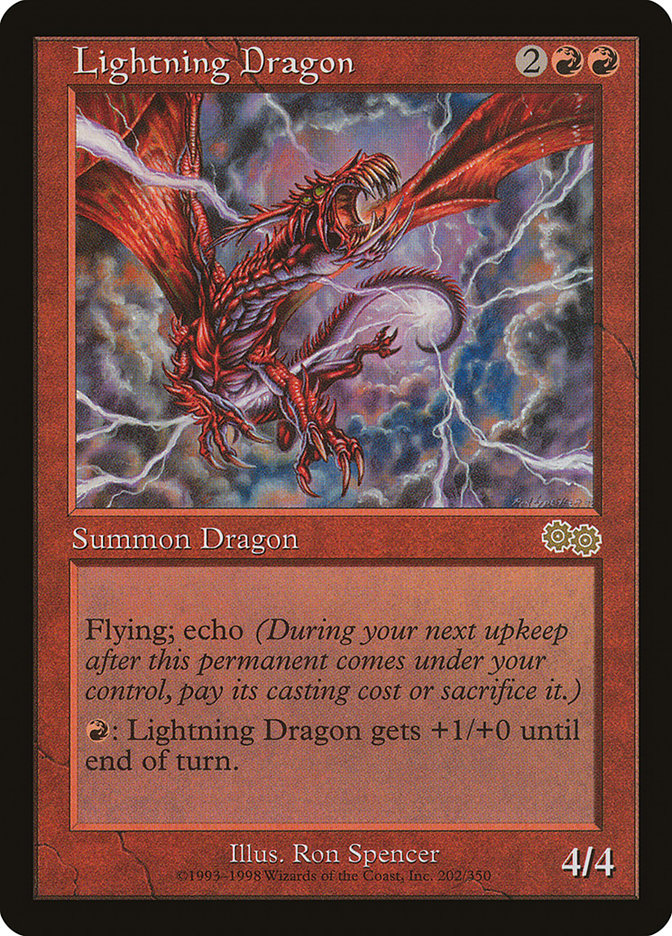 Lightning Dragon [Urza's Saga] | Gauntlet Hobbies - Angola