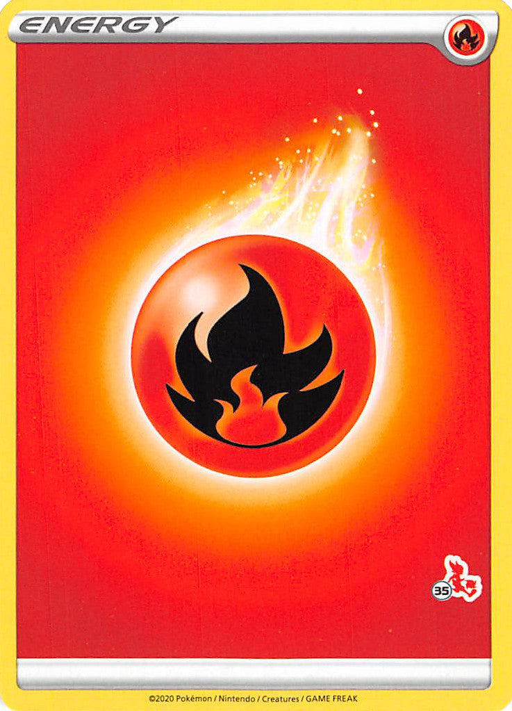 Fire Energy (Cinderace Stamp #35) [Battle Academy 2022] | Gauntlet Hobbies - Angola